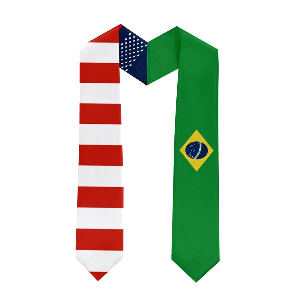 3328 Brazil Graduation Stole Graduation Sash Scarf Graduation Gift